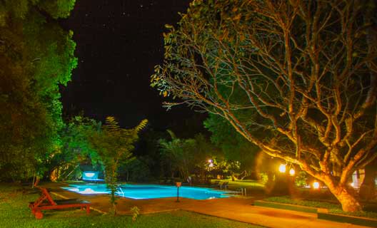 The pool with a view at Sigiriya Village Hotel