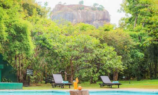Sigiriya Village Hotel, situated by the Sigiriya Rock Fortress