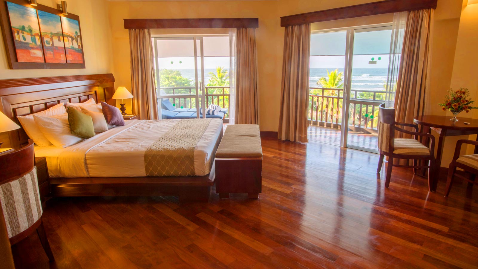 The Palms Hotel, a beachfront resort in Beruwala, Sri Lanka