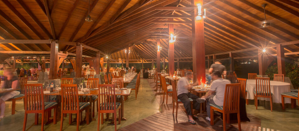 Dining with a boho touch at the Golden Palms Restaurant