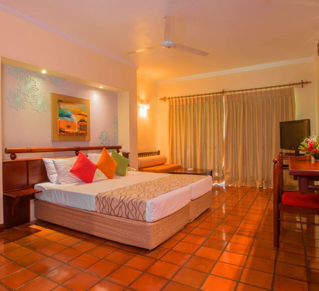 The Palms Hotel, Beruwala, Sri Lanka has 98 beachfront Deluxe Rooms